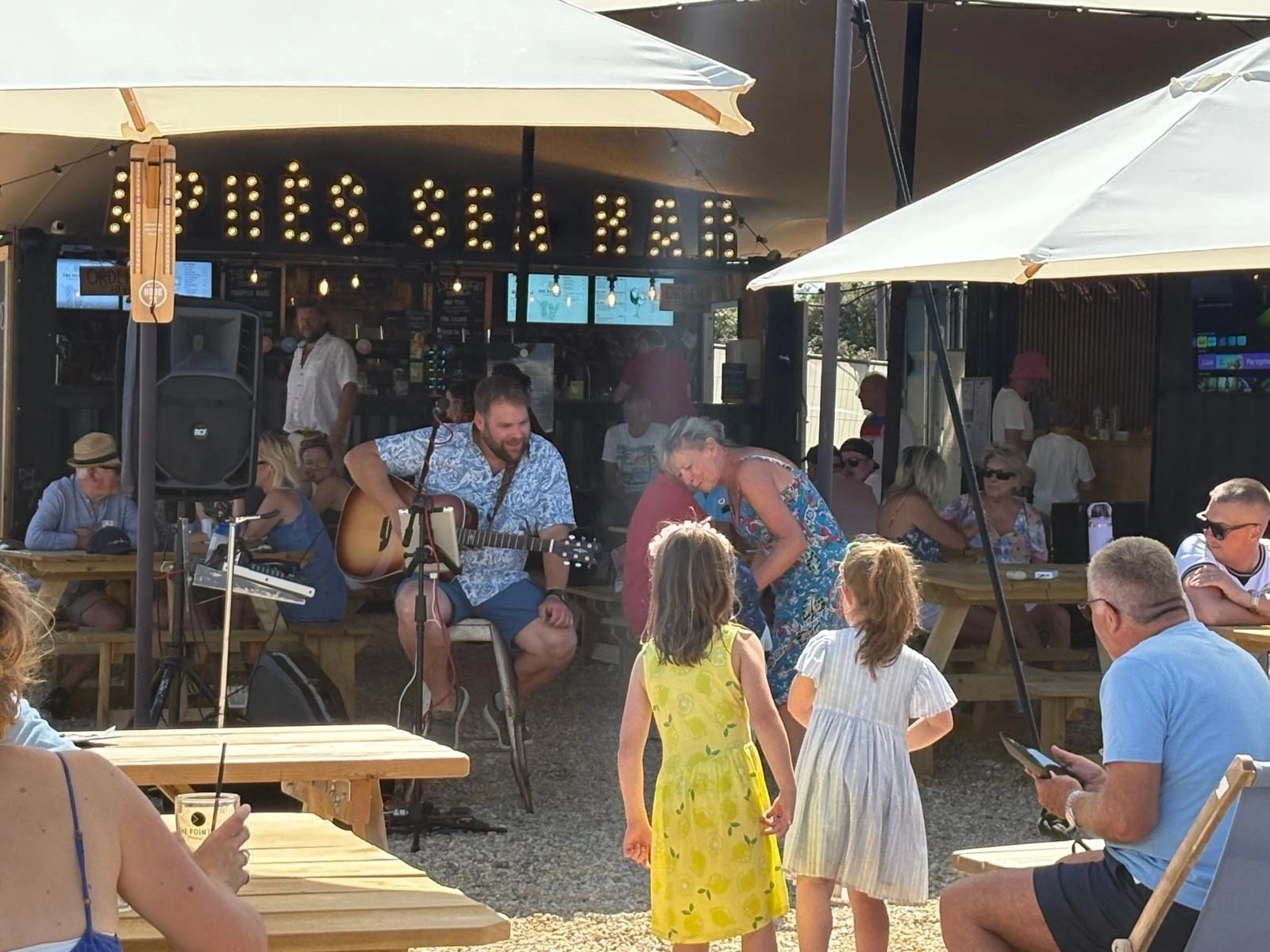 Live music at The Point outdoor venue